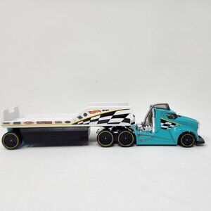 Hot Wheels Super Rigs "Drivin' Wild" Semi-Truck Hauler with Trailer 2014